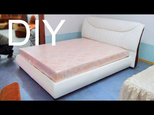 How to build a queen size bed frame and headboard diy