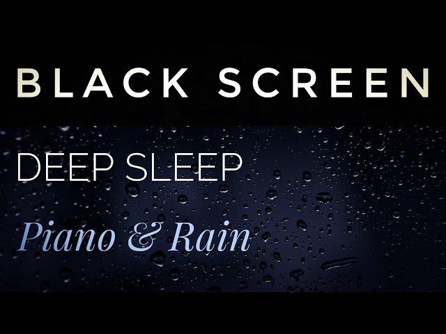 Black Screen Sleep Music  Sleep in 3 Mins  Rain Ambience ️