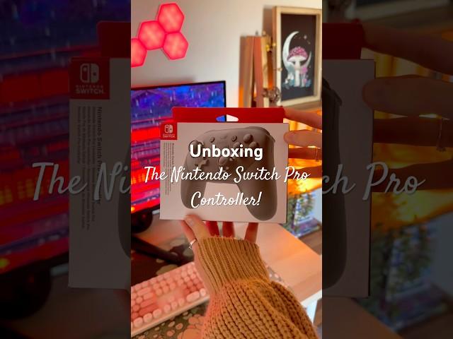 Unboxing my Nintendo Switch Pro Controller! #lofi #unboxing #cozy #gamer #cozygaming #cozygamer