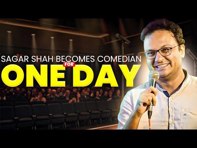 Sagar Shah Becomes A Comedian For A Day !!