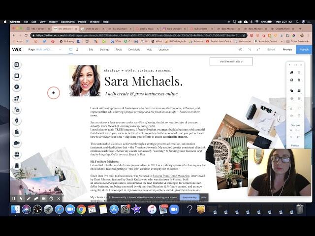 How to Add Different Headers on Different Pages of Your Wix Website with Sara Michaels