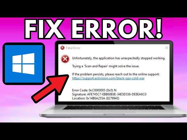 How To Fix Error Code 0xc0000005 2024