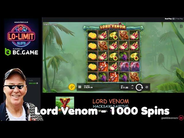 Lord Venom - 1000 Spins on Hacksaw Gaming Online Slot