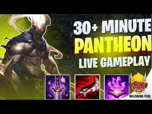 CRAZY 30+MINUTE  PANTHEON LATEGAME! - Wild Rift HellsDevil Plus Gameplay