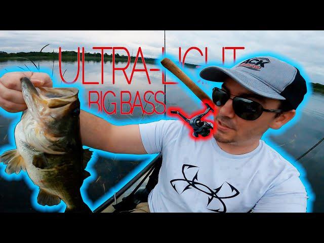 ZMan Finesse FrogZ, an Ultra Light Spinning Rod, Custom Hook, and Big Bass - Kayak Fishing Adventure