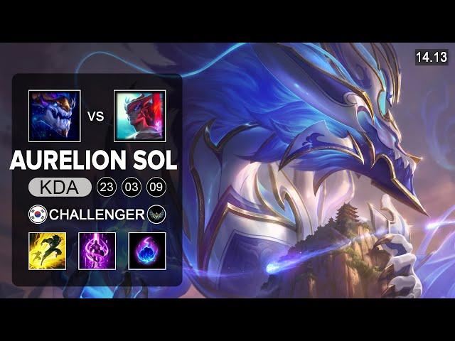 Aurelion Sol vs Yone Mid - KR Challenger - Patch 14.13 Season 14