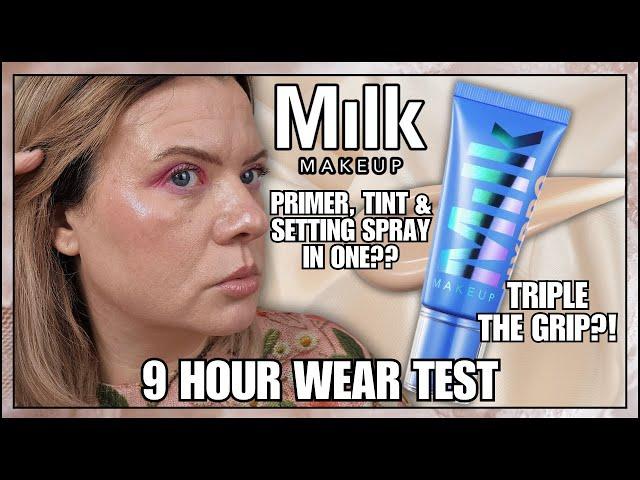 NEW MILK MAKEUP HYDRO GRIP GEL TINT Skin Tint Foundation Review & 9 Hour Wear Test | Clare Walch