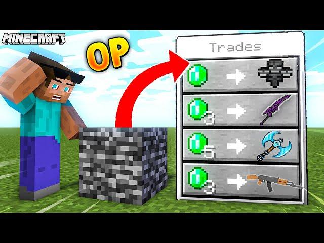 Minecraft But Blocks Trade EPIC ITEMS!