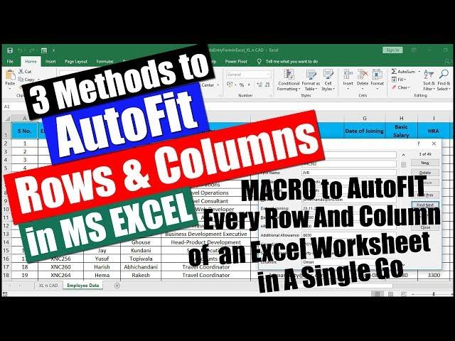 How to AutoFit Rows And Columns in Excel