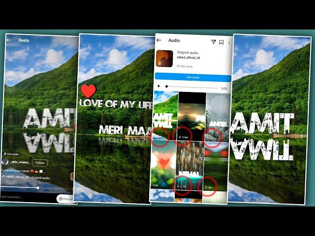 Trending Viral Name Art Video Editing In Capcut | Video Editing | How To Edit Name Art Photo