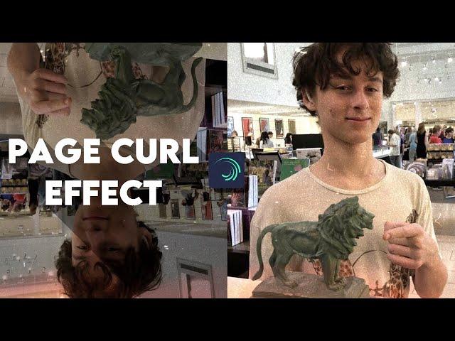 page curl effect || alight motion tutorial