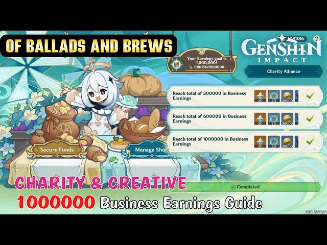 Of Ballads and Brews - [PART 2] CHARITY & CREATIVITY  | 1000000 Business Earnings Guide