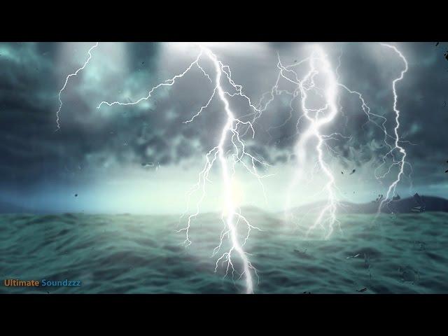 Thunderstorm at Sea with Heavy Rain | Rainstorm Sounds for Sleeping & Relaxation,@Ultizzz day#21