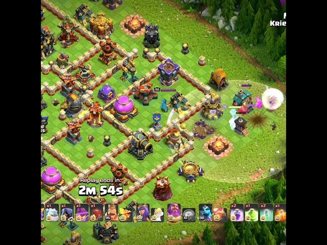 Grand Warden Fireball Th17 Attack Strategy(Clash of clans)