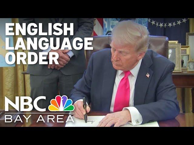 Trump order to make English official United States language