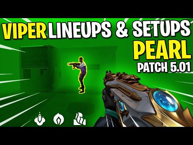 Viper Guide for the NEW PEARL MAP! Snake Bite Lineups, Executes, and Setups! (Valorant)