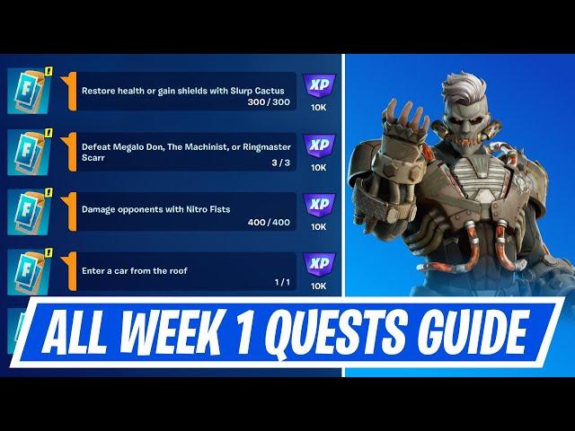 Fortnite Complete Week 1 Quests - How to EASILY Complete Week 1 Challenges in Chapter 5 Season 3