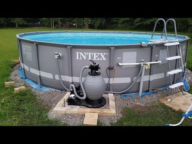 Installing an 18" sand filter with tidal wave 1 horse pump