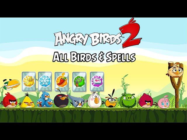 Angry Birds 2 - All Birds & Spell Abilities (July 2023) 1080P 60 FPS