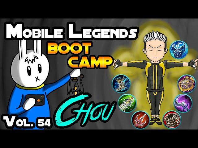 CHOU - TIPS, ITEMS, SPELL, EMBLEMS, TRICKS, AND GUIDE - MGL MOBILE LEGENDS BOOT CAMP VOLUME 54