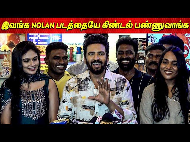 Santhanam kicks Negative Reviewers   கலாய்த்து தள்ளிய Santhanam at Inga Naan Thaan Kingu FDFS Show