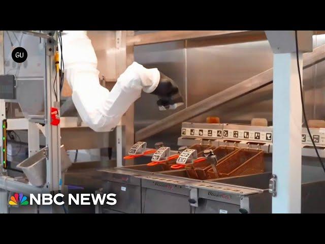 Robots cook your burger and fries at this new California fast food restaurant