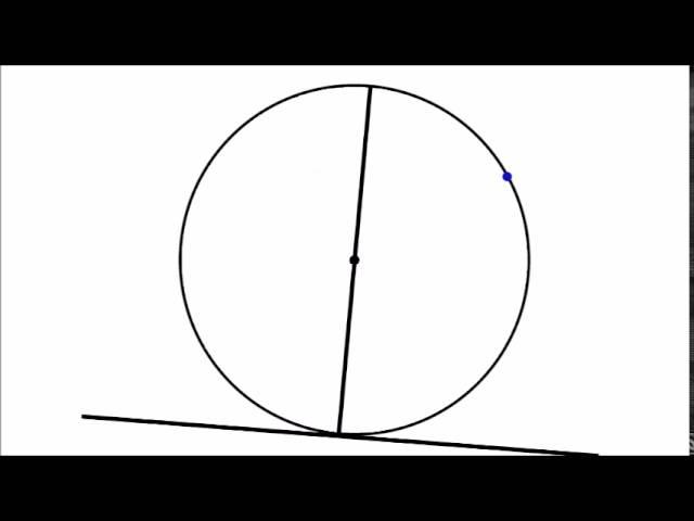 Circle Theorem Proof - Angle between Circle Tangent & Radius is 90º