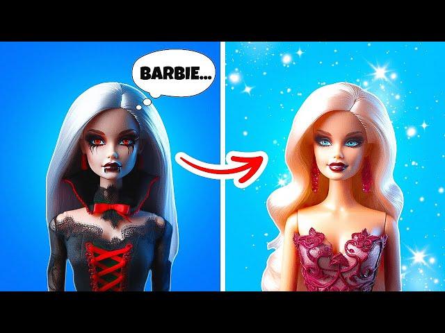 Vampire Wishes to Become Barbie ‍️️ Emotional Makeover Transformation