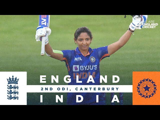 Kaur Stars With Unbeaten 143 | Highlights - England v India | 2nd Women's Royal London ODI 2022