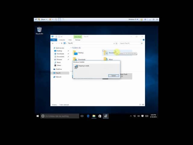 VMWare : Install VMWare Tools in Windows 10 VM