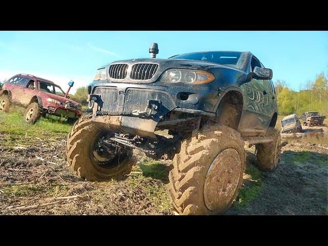 SUBARU поспорил OFF ROAD BMW X5 и УАЗами на бездорожье