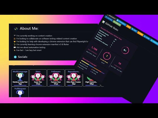 Create stunning GitHub Profile!
