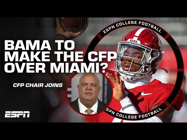 Why Alabama is ranked HIGHER than Miami in the CFP Rankings  Warde Manuel explains | ESPN CFB