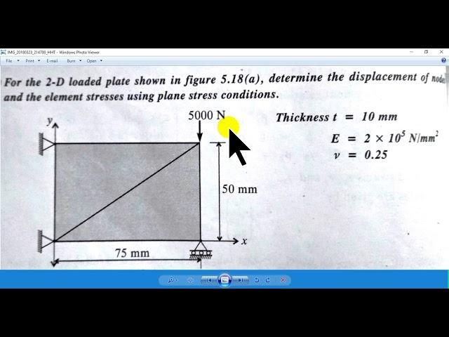 Static structural analysis of 2D plate using Ansys workbench