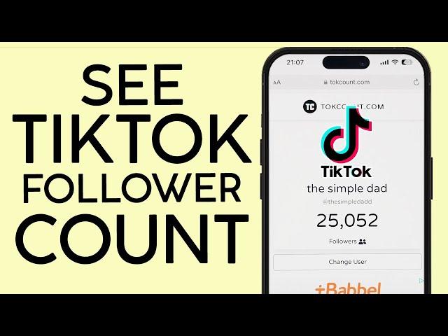 How to See Live Tiktok Follower Count (2023)