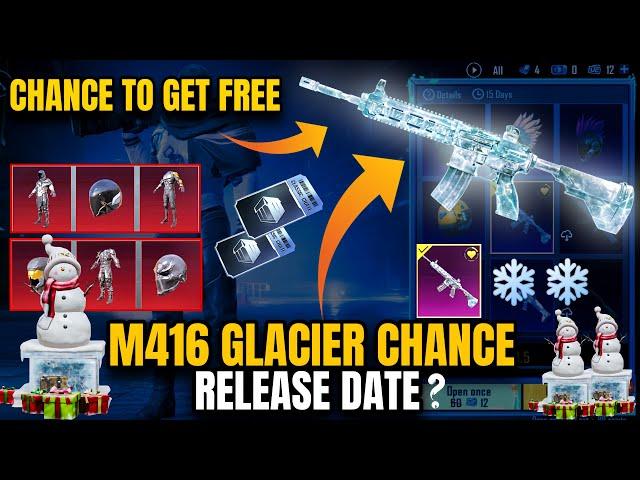 GET FREE ️ M416 GLACIER? | "M416 GLACIER CHANCE" RELEASE DATE | OLD RARE OUTFITS ARE BACK | PUBGM