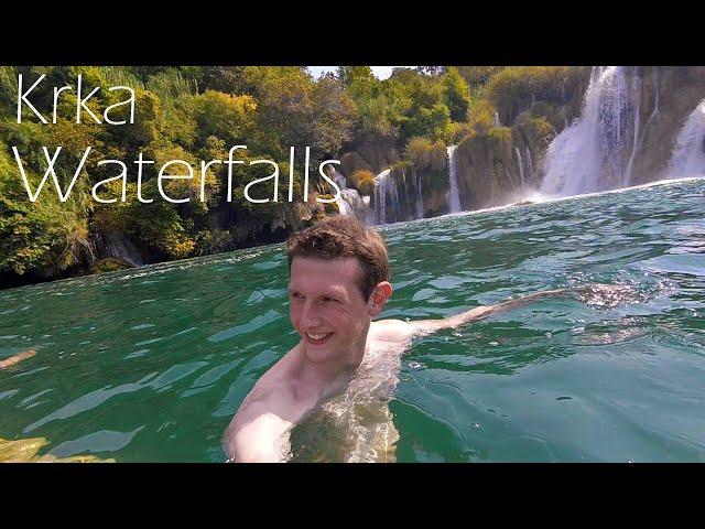 Swimming Beneath WATERFALLS: The Krka National Park (Croatia)