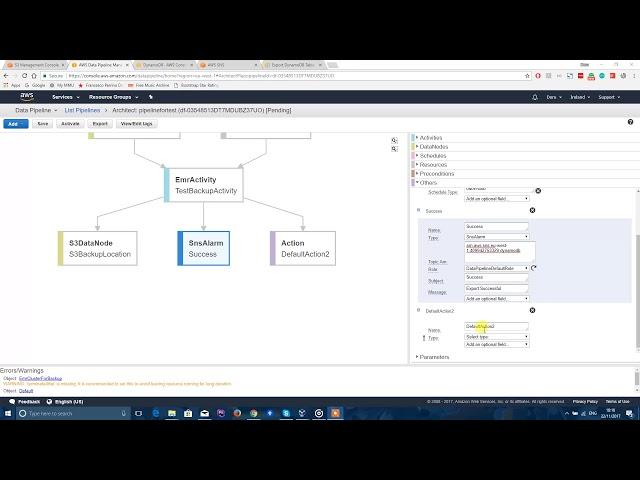 AWS: Export DynamoDB into S3 using DataPipeline