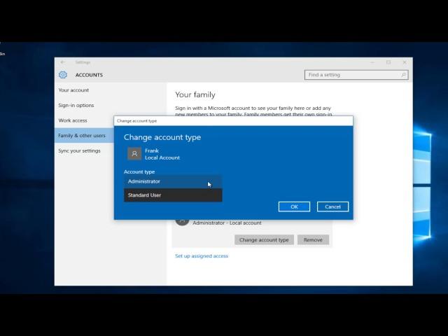 How To Change An Admin Account To Standard User In Windows 10