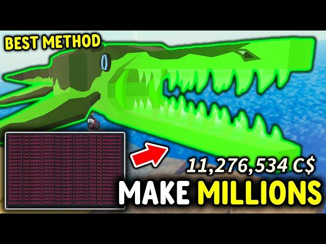 New FASTEST WAY To Make MILLIONS For ALL PLAYERS in Roblox Fisch..