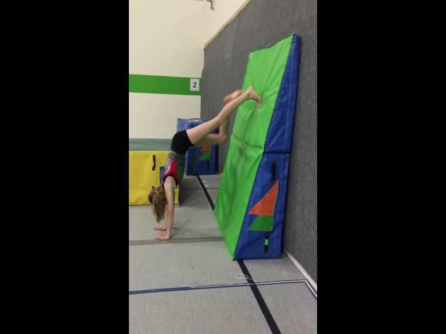 Wedge Wall Reverse Handstand