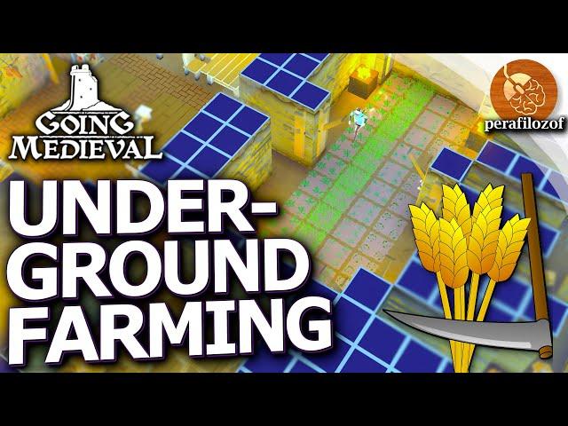 Greenhouse but underground in Going Medieval | Farming crops & crafting steel Let’s play 1 EP#14