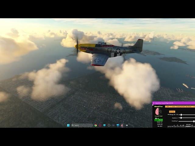 Smooth Flight VR Test P-51 RTX4080 5800X3D HP REVERB G2