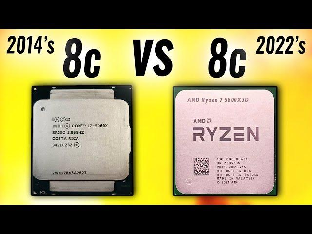 The FIRST DDR4 8 Core (i7-5960x) Vs. The Last (Ryzen 7 5800X3D)