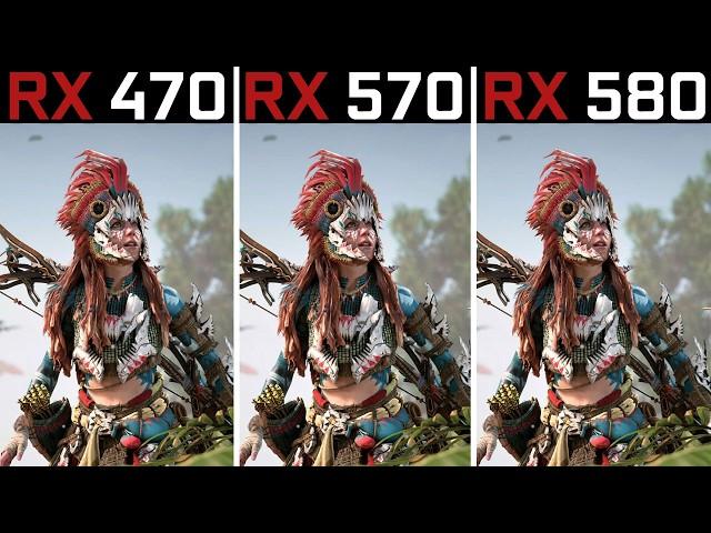 RX 470 vs RX 570 vs RX 580 - Test in 7 Games in 2024