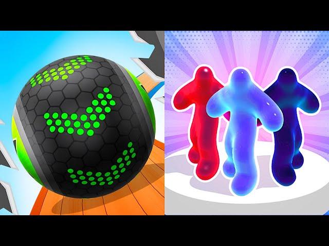 Going Balls vs Blob Runner 3D - Android, iOS All Levels Amusing Gameplay AMFH73K