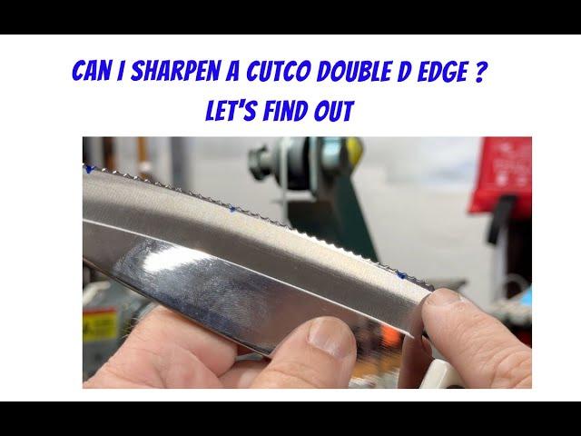 Sharpening a Cutco Double D Edged Knife #knifesharpening #sharpening