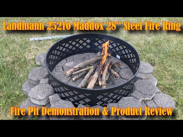 Landmann 25210 Maddox 28'' Steel Fire Ring - Fire Pit - Product Review