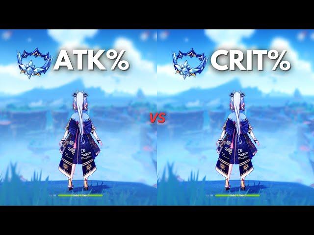 F2P : Ayaka ATK% vs Crit% Circlet!! Best Build for Ayaka?? [ Genshin Impact ]