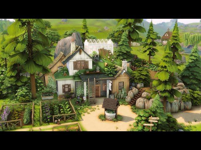 Herbalist's Charming Hut  | The Sims 4 | Speed Build with Ambient Sound | No CC